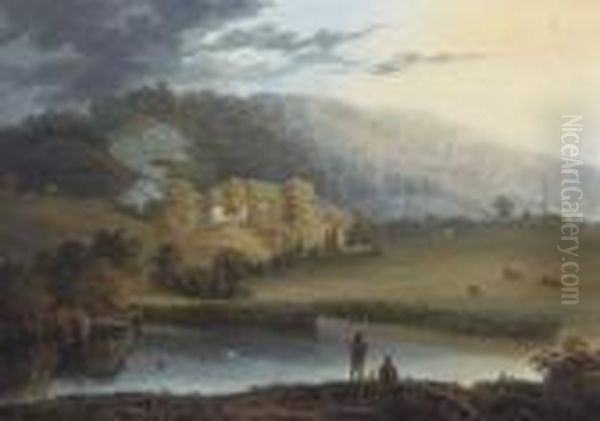 Anglers In An Extensive Landscape - view 1