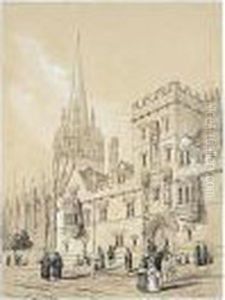 A Folio Of Oxford Colleges, Chapels And Gardens by William Alfred Delamotte