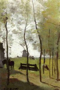 Near Rotterdam by Jean-Baptiste-Camille Corot