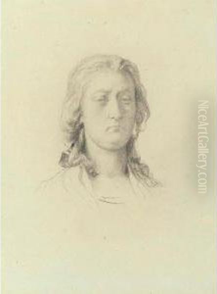Study Of Marie Antoinette And A Double Portrait Study For A Medallion: Two Works - view 1