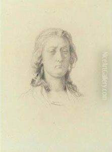 Study Of Marie Antoinette And A Double Portrait Study For A Medallion: Two Works by Paul Delaroche