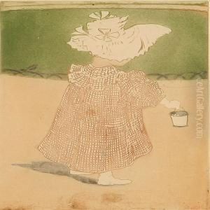 Girl With A Bucket by Eugene Delatre