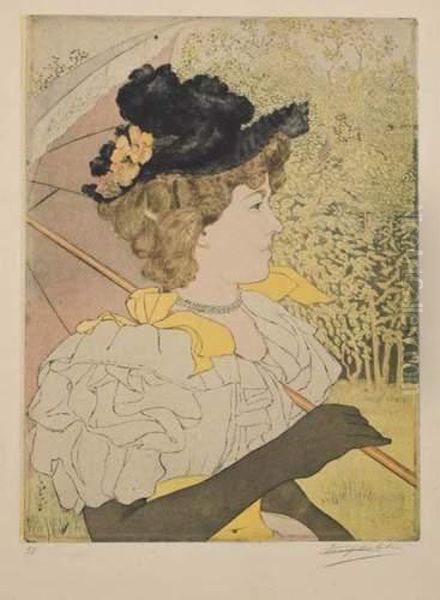 Femme A L'ombrelle - view 1