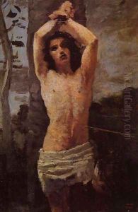 Saint Sebastian by Jean-Baptiste-Camille Corot