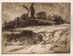Le Moulin De La Galette by Eugene Delatre