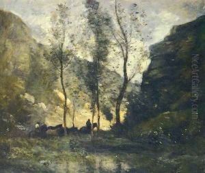 Les Contrebandiers by Jean-Baptiste-Camille Corot
