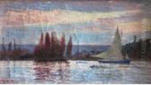 Grebanes Et Barques. by Joseph Delattre