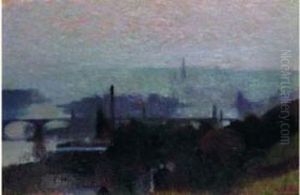 Rouen Vue Des Hauteurs by Joseph Delattre