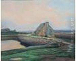 Petite Ferme Pres De La Mer by Henri Delavallee