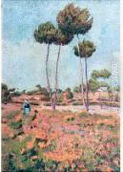 Jeune Femme Dans La Lande - view 1
