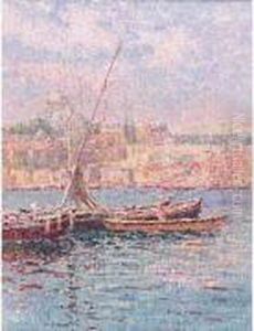 La Corne D'or, Istanbul, Circa 1899 by Henri Delavallee