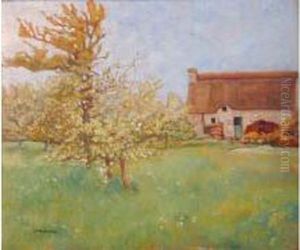 Pommiers En Fleurs by Henri Delavallee