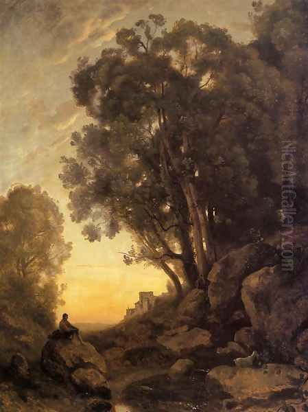 The Italian Goatherd, Evening - view 1