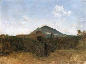 Civita Castellana and Mount Soracte by Jean-Baptiste-Camille Corot