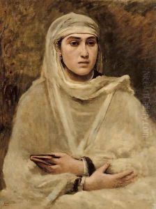 Algerian Woman by Jean-Baptiste-Camille Corot