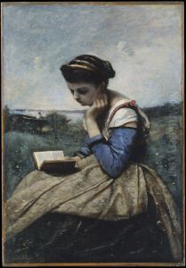 Woman Reading in a Landscape