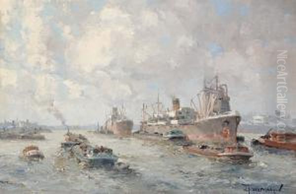 Hustle And Bustle In The Rotterdam Port - view 1