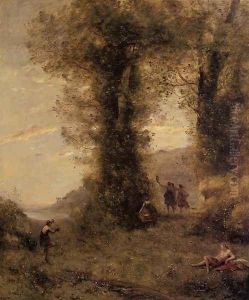 Pastorale by Jean-Baptiste-Camille Corot