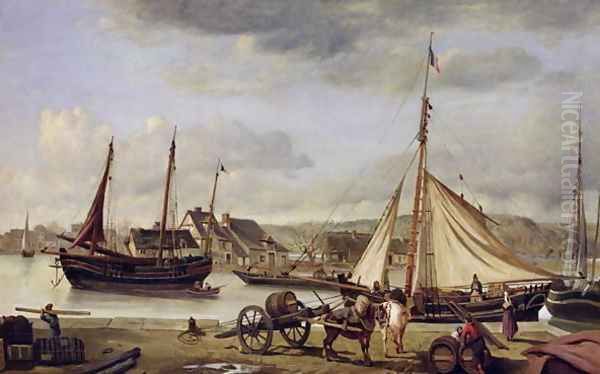The Merchant's Quay at Rouen, 1834 - view 1