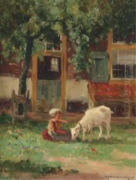 Feeding The Goat - view 1