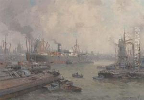 Daily Activities At The Harbour Of Rotterdam - view 1