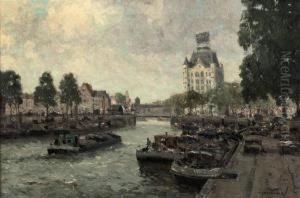 A View Of The Witte Huis, Rotterdam by Gerarrd Delfgaauw