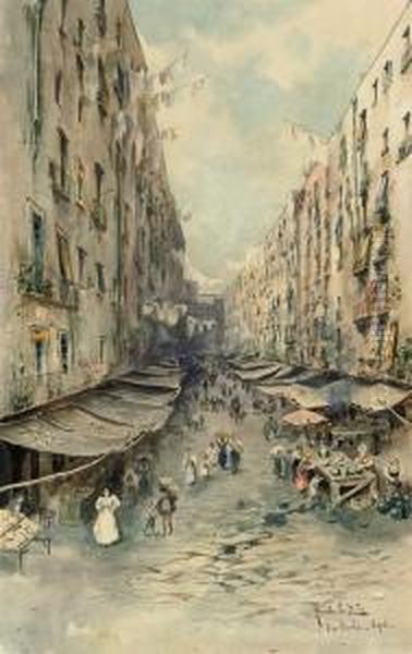 Via Porto, Naples - view 1