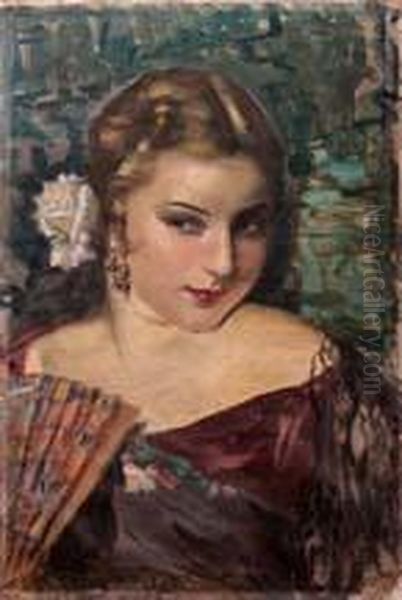 Ragazza Con Ventaglio - view 1