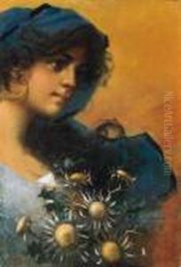 Donna Con Fiori by Arnaldo Delisio