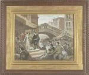 Incontro A Venezia by Cesare Felix dell' Acqua