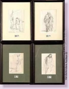 Etudes De Personnages by Cesare Felix dell' Acqua
