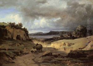 The Roman Campagna by Jean-Baptiste-Camille Corot