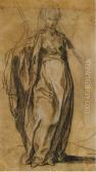 Standing Draped Female - view 1