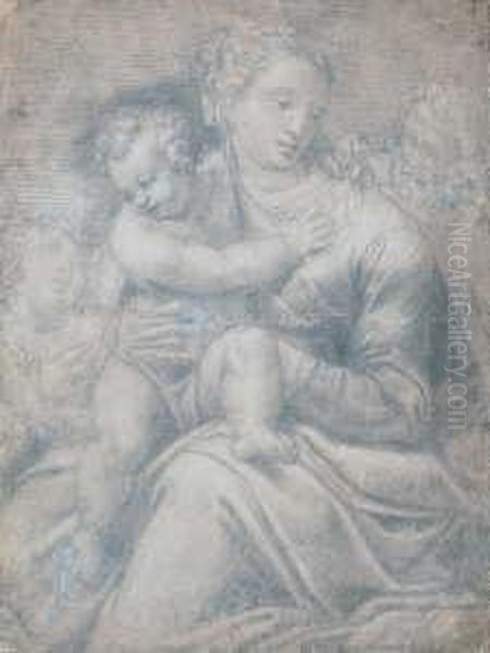 Die Heilige Familie Mit Einem Engel. - view 1