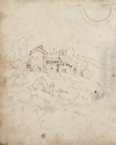 A Farmstead On A Hill