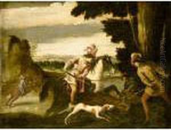 A Wild Boar Hunt - view 1
