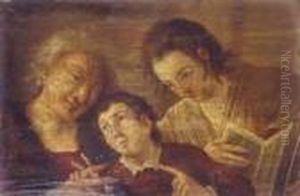 Dipinto Ad Olio Su Tavoletta Dipinto Ad Olio Su Tavoletta