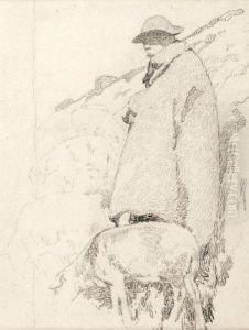 Autoportrait En Berger. by David Dellepiane