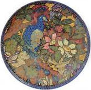 Composition A L'imitation De La Mosaique A Decor D'oiseau