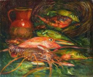 Corbeille De Poissons. by David Dellepiane