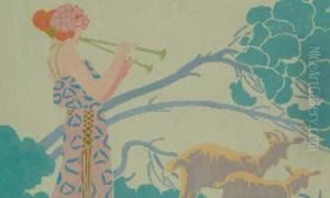 Jeune Bergere A La Flute