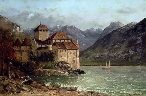 The Chateau de Chillon, 1875 - view 1
