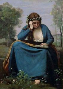 The Reader Crowned with Flowers, or Virgil's Muse, 1845