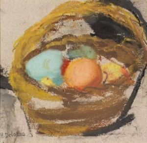 Fruits Dans Un Pannier by Henriette Deloras