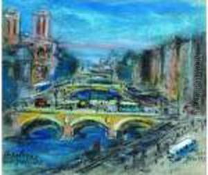 Le Pont Saint-michel by Henriette Deloras