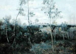 Le Mont Valerian by Jean-Baptiste-Camille Corot