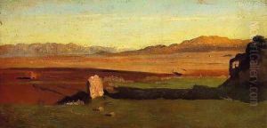Roman Countryside by Jean-Baptiste-Camille Corot