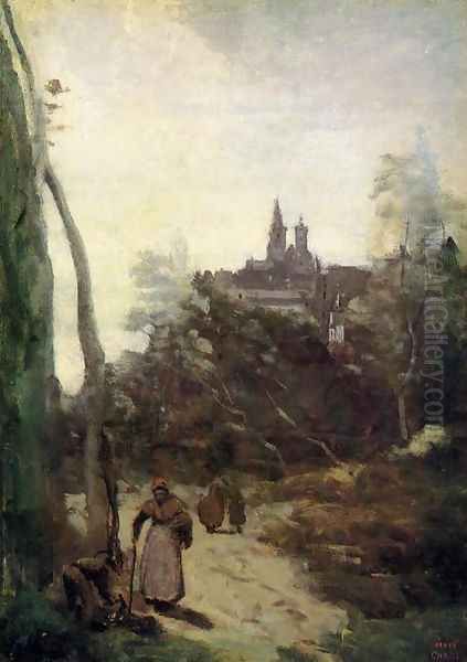 Semur - the Path from the Church - view 1