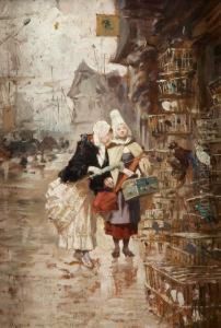 The Caged Birds
 Dedicated Indistinctly 
A Mon Ami Le...b...ssa... by Charles Edouard Edmond Delort