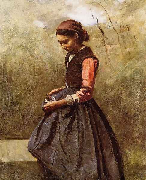 Pensive Young Woman - view 1